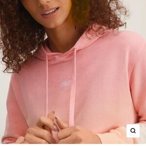 OKAICOS  Coral Gradient Dyed Hoodie Small NWT